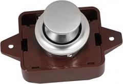Door Catch for Rv Cabinets Durable Push Button Latch with Polished Finish Keyless Security for Internal Doors and Furniture for Rvs and Trailers