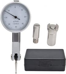 Steel Dial Indicator, Dial Indicator with 2pcs Dovetail Clips, Dial Indicator Steel Leverage Measuring Tool, Electronic Indicators