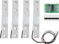 Load Cell 1Kg 5Kg 10Kg 20Kg Hx711 Ad Module Sensor Electronic Scale Aluminum Alloy Weighing Pressure Sensor