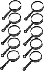 10Pcs High Definition Handheld Magnifying Glass for Portable Magnifier with Optical Lens for Mineral and Stone Detection Lightweight and Durable Design