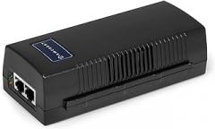 Amcrest Active Gigabit PoE Injector Adapter, IEEE 802.3 10BaseT and IEEE 802.3u 100BaseTx Compliant, Up to 100 Meters; FSE801G