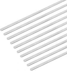 #US 10pcs 304 Stainless Steel Round Rods 3mm X 450mm Solid Shaft Rods