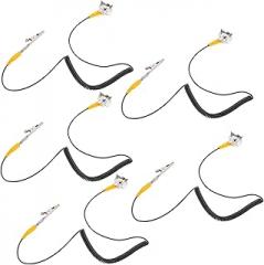 5pcs Static Desk Mat Solid Core Wire Travel ESD Cable Clips Grounding Pad for Electronics