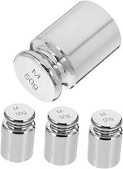 Unomor 50g Chrome Plated Calibration Weights for Electronic Scales Precision Milligrams Scale Small Weights for Educational Use