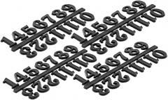 VOSAREA 4set Arabic Numerals for Decorative Wall Clocks Creative Clock Parts Accessories for Home Decor Digital Numbers for Living Room Bedroom