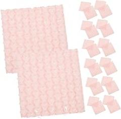 60pcs Heart Shaped Bubble Cushioning Bags for Moving and Shipping Thick Protective Packaging Pouches for Jewelry Electronics and Items Storage Pouches