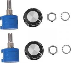 PartyKindom 1set Potentiometer Plastic Inverter Regulation Tool with Knobs Compact Design for Accurate Control and Easy Use for Electronics Projects