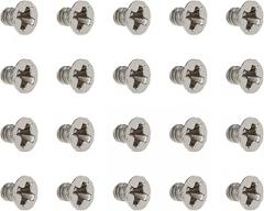 100Pcs M2 x 3mm Ni-Plated Phillips Countersunk Machine Screws for Laptop, PC, Electronics, DIY Projects