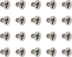 100Pcs M2 x 3mm Ni-Plated Phillips Countersunk Machine Screws for Laptop, PC, Electronics, DIY Projects