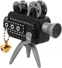 Vintage Mini Film Projector Model Handcranked Retro Sculpture Desktop Decor for Home Office Theater Ornament Collectible Unique Vintage Movie Projector