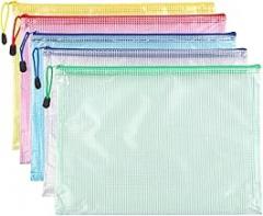 10Pcs 5Pcs Mesh Zipper Pouch A5 A6 Plastic Zip File Folders Document Organizer for School Office Supplies Travel Storage Bags New 2026 High for Reliable Electronic Component