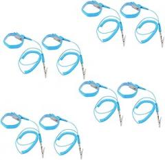8pcs Static Wrist Strap Adjustable Grounding Bracelet with Clip and Extendable Cord for Electronics Repair Labs and Workspaces Comfortable Fit and Professional Design