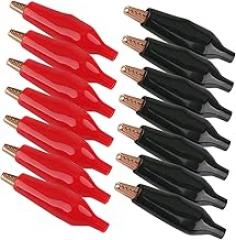 30Pcs Insulated Test Clamps Durable Alligator Clips for Electrical Testing for Automotive and Electronic Applications