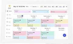 15.6 Inch Digital Calendar Chore Chart, Electronic Touchscreen Wall Planner with WiFi APP Control 32GB 2 Way Sync for Family Planning Kitchen Home Office (US Plug)
