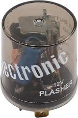 ApplianPar 12V 3 Pin Electronic LED Flasher Relay Round Heavy Duty Electronic Turn Signal Light Blinker Relay Turn Signal Flasher Relay 3 Prong Flasher Relay No Load