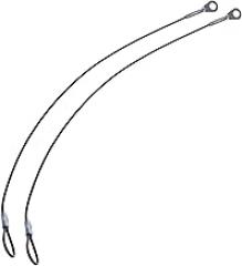 Cosmos 2 PCS 12 Inch Black Color Stainless Steel Tether Lanyard Wire Coated in Soft Plastic compatible with Gopro Hero4 and All Previous Gopro Editions