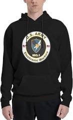 HJJLXMDDA US Army MOS 993 Electronic Warfare Men's Hooded Sweatshirt Casual Hoodies