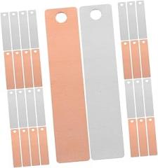 ERINGOGO 30pairs Zinc Copper Strips for Fruit Battery Projects Reusable Electroplating Sheets for Science Experiments and Electronic Applications Stable Power Supply Anode