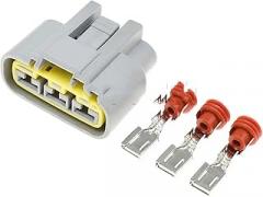 1-20Sets 3 Pin Way Sealed Car Automotive Waterproof Electronic Fan Plug Connector With Terminal Pins DJ7031YA-6.3-11/21 AICNRUT(Female set,1Set)