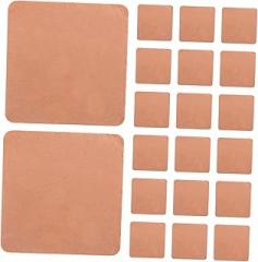 20pcs Heat Sink Copper Sheets High-Durability Sheets for Electronics Cooling Pads for Mobile Computer Easy Install