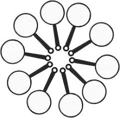 10pcs Handheld Glass Optical Lens for Exploration Portable Loupe for Reading and Detailed Examination