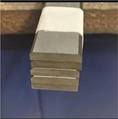 Customize 2pcs 4x20x330mm with chamfers hard alloy bar YG8 tungsten steel blade material