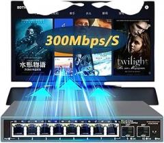 2.5G Network Ethernet Switch 8 Port with 2 10G SFP Port for IP Camera CCTV Security New 2026 High for Reliable Electronic Component, Precision, Stable Performance