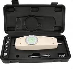 Analog Dynamometer Force Gauge Meter 100N Capacity High Precision Push Pull Force Tester with Analog Dial Gauge for Electronics Hardware Auto Parts Light Industry Textile Machinery