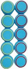 10 PCS Controller Thumbstick Caps Cover Replacement Silicone Touch Controller Rocker Cover for PS3 / PS4 / PS5 (5PCS Blue with Green+ 5PCS Blue with Red)