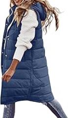 SHAOBGE Cardigan for Women Quilted Warm Coat with Pockets Vest Vest Women's Jacket Jacket Long Fall Outfits for