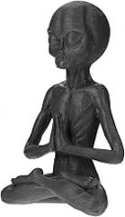 Milisten Ornaments Sitting Meditation Garden Statue Statues and Yoga Shelf sitters Resin Art Indoor Decor Garden Ornament Dashboard Plastic Office