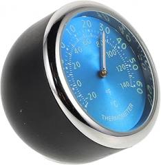 Luminous Car Thermometer Clock with Quartz Movement Blue Dashboard Electronic Clock and Interior Temperature Gauge for Accurate Timekeeping and Real Car Cabin Monitoring