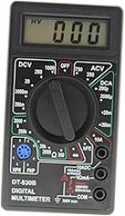 LCD Digital Multimeter Portable AC DC Volt Amp Ohm Tester Compact Electronic Measuring Instrument with Low-Battery Indicator for School Factory Home Use