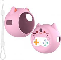 Protective Skin Sleeve for Punirunes Virtual Electronic Pets, Soft Protective Silicone Case for Punirunes Interactive Digital Toy Game Console (Pink)