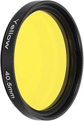 PATIKIL 40.5mm Lens Filter Full Color Filters Scratch Optical Resin Circular Screw-in Camera Lens Color Correcting Accessories for Camera Photography Lens, Yellow