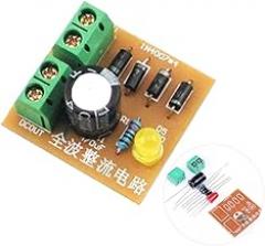 AC to DC Power Supply Converter Electronic Teaching Trainning DIY Kits IN4007 Full Wave Bridge Rectifier Circuit Board Suite
