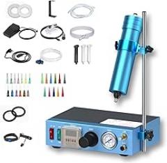 Semi-Automatic Glue Drip Machine, 330ML Silicone Dispensing Set, 0.01 S - 99.99 H Programmable Timer, Multi-axis Adjustable Bracket, for Electronic Component