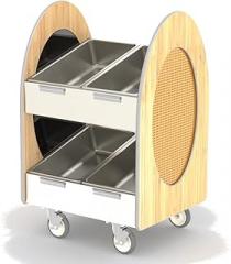 Lakeside 68323 Two Tier Merchandising Cart, 41