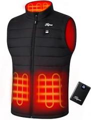 Telguua Heated Vest for Men with Battery Pack Included Warm Men's Heated Vests Electric Heating Vest Rechargeable