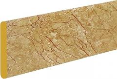 3D Wall Skirting Strip, Self- Foam Cotton Baseboard Trim, Flexible Anti-Collision Wall Protector, Decorative Skirting Waist Line, 2 m × 8 cm × mm(Gold)