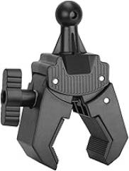 Bike Handlebar Clamp 17.4mm Ball Socket Square Tube Rod Strong Mount For Digital Accessories Black For Bike Holder Live Streaming Stand