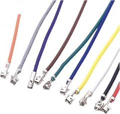 CAARLA UL (PVC) Wire and Cable XH2.54mm Pitch Terminal Wire Double-Headed Terminal Pressure Reed Electronic Wire 100pcs 26awg 24awg 22awg Connection Cable(Orange,100 MM_26 AWG 100PCS)