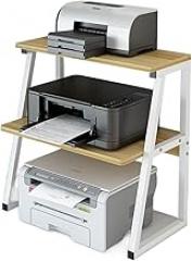 Printer Stand Modern Minimalist Small Printer Stand Rack Desktop Double Three-Layer Shelf Multi-Scene Home Storage Rack Printer Shelves (Color : A)