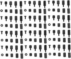 LIFKOME 180pcs Nylon Standoff Assortment Set Versatile Single Double Standoffs for Circuit Board Assembly Spacers for Electronics Machinery and Automotive Use