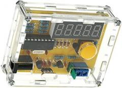 LED Frequency Counter with Transparent Shell for Crystal Oscillator 1Hz–50MHz Measurement USB 9V Battery Powered Frequency Meter for Radio Transceivers and Electronics Projects