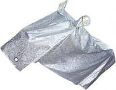 Milisten Waterproof Motorcycle Cover Silver M 1.8m UV Rain Dust Protection Electromobile Bike Cover Outdoor Weather Resistant for Motorbikes