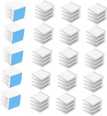 Gadpiparty 20Pcs Adhesive Heatsink Block Cooling Fin for Electronic Devices Thermal Conductive Adhesive Tape Efficient Heat Dissipation for Laptops Tablets