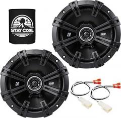 KICKER Speakers 6.5 inch for Toyota Camry (Sedan) 1992-2001 Upgrade Kit - Pair of DS Series with Harness, Coaxial 6 1/2 Car Audio Front Door Speaker DSC650, 43DSC6504