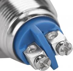 5 Pcs 6mm 250V Metal 2Pin Push Button Switch - Convex Head, and Switch for Various Applications - Ideal for DIY Projects and Electronics (Flat Head)