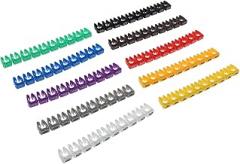 Veemoon 100pcs Wire Number Labels for Electronics Cable Identifier Secure Wire Markers Coded Numbers Tube Cable Markers Digital Tube Electrical